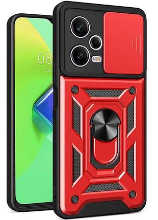 Чехол ummi camshield serge ring для xiaomi redmi note 12 pro+ 5g красный / red