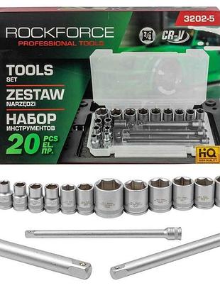 Набор инструментов 20 предметов 3/8" rockforce rf-3202-5 4