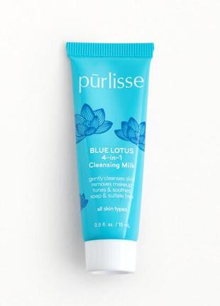 Очищаючий засіб для обличчя, засіб для зняття макіяжу purlisse beauty blue lotus 4~in~11 фото