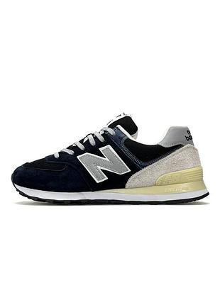 Чоловічі кросівки new balance 574 navy black grey