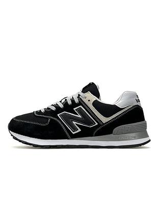 Чоловічі кросівки new balance 574 black grey