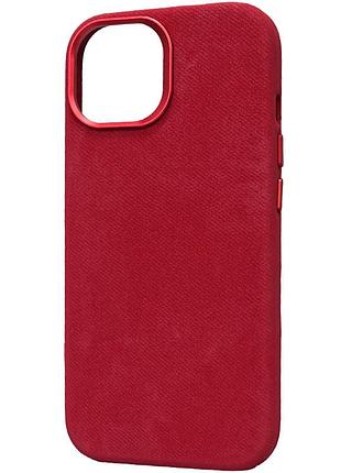 Чехол denim with magsafe для apple iphone 14 pro max (6.7") red 2