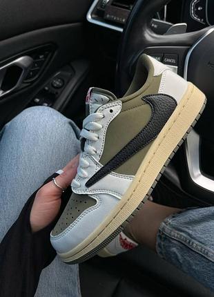 Кроссовки air jordan 1 х travis low premium