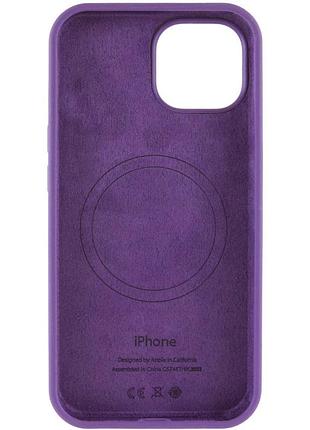 Чохол silicone case full protective (aa) with magsafe для apple iphone 14 (6.1") фіолетовий / amethyst 3