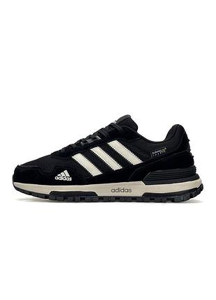 Чоловічі кросівки adidas zx 700 black white beige