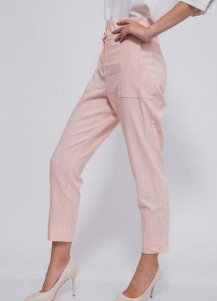 Штани жіночі колір персиковий2 фото