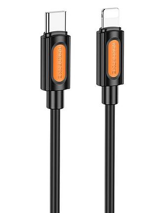 Дата кабель borofone bx114 structure type-c to lightning 27w (1m) black