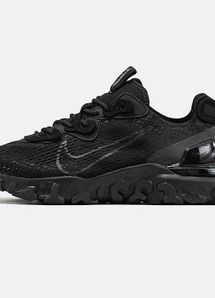 🔘кросівки nike react vision full black