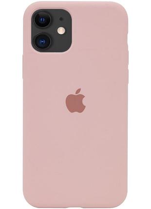Чохол silicone case full protective (aa) для apple iphone 11 (6.1") рожевий / pink sand
