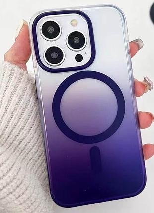 Чехол tpu+pc phantom with magsafe для apple iphone 13 pro max (6.7") purple 2