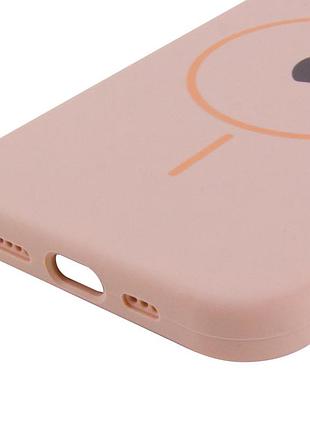 Чехол silicone case full protective (aa) with magsafe для apple iphone 11 pro max (6.5") розовый / pink sand 5