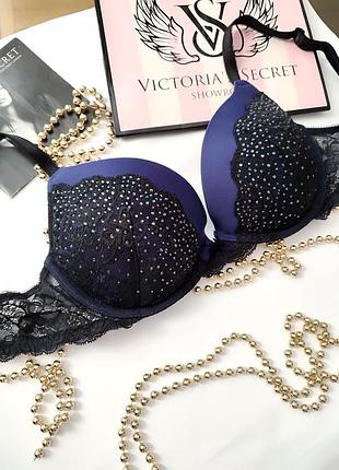 Бюстгальтер victoria's secret 34d 75d 80c зі стразами
