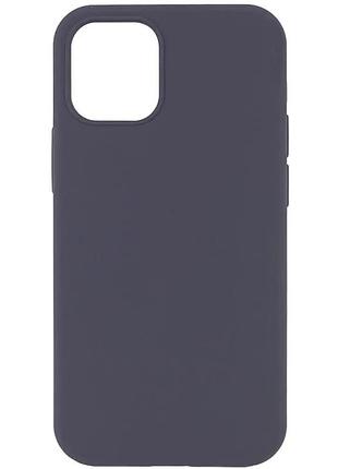 Чехол silicone case (aa) no logo with magsafe для apple iphone 11 pro max (6.5 дюйма) серый / dark gray