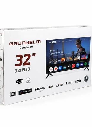 Телевизор grunhelm 32h300-ga11v 32" андроид 11 голосовое управление