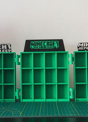 З підсвіткою підставка для фігурок minecraft стенд майкрафт (kinder joy) органайзер 6