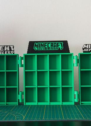 З підсвіткою підставка для фігурок minecraft стенд майкрафт (kinder joy) органайзер 5