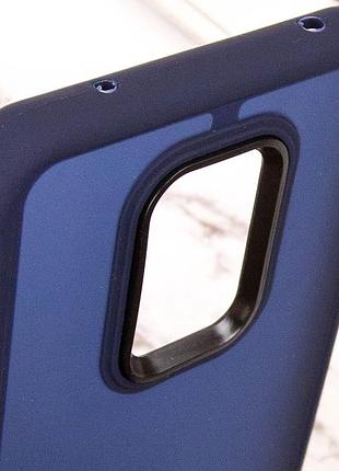 Чехол tpu+pc lyon frosted для xiaomi redmi note 9s / note 9 pro / note 9 pro max navy blue 5