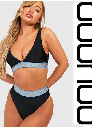 Крутой раздельный купальник в стиле versace от boohoo, р. 14/xl