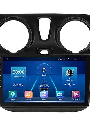 Штатная магнитола lesko для renault sandero ii ver 3 2013-2018 экран 9" 4/64gb 4g wi-fi gps top