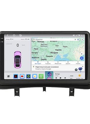 Штатна магнітола lesko для renault clio iii рестайлінг 2009-2014 9" 4/64 qled carplay 4g wi-fi gps 360 prime