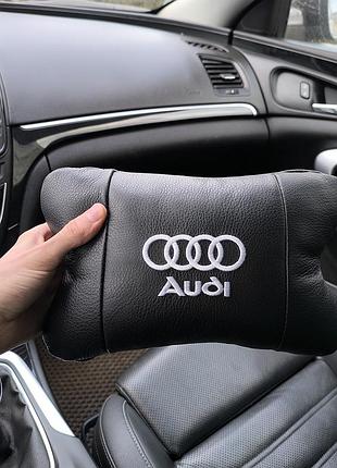 Оригинальный подарок автомобилисту audi ауди 1шт, подарок подушка дорожная, подголовник sv-113 для авто top