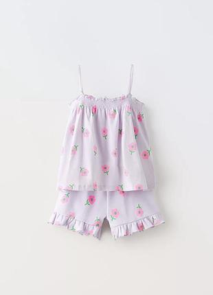Костюм топ майка і шорти zara 2-3 98