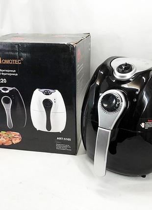 Аэрофритюрница для жарки без масла domotec ms-3220 1300 w 4,5 л, аэрогриль ru-589 для картошки top shop ua_