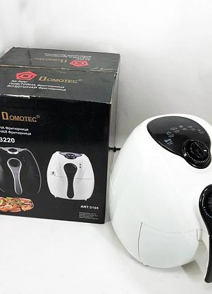 Аэрофритюрница для жарки domotec ms-3220 1300 w 4,5 л, фритюрницы без масла, ba-305 фритюрница маленькая top