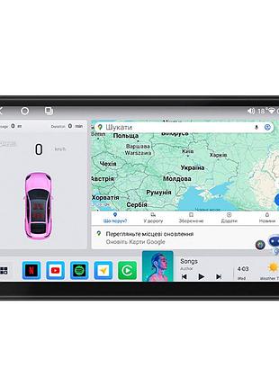 Штатна магнітола 9" lesko для volkswagen touareg i ver 2 2002-2010 4/64 qled carplay gps 360 prime 2 шт.