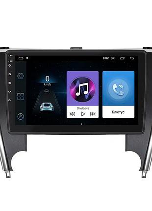 Штатная магнитола lesko для toyota camry (usa) vii (xv50) рестайлинг 2015-2017 экран 10" 1/16gb wi-fi gps base