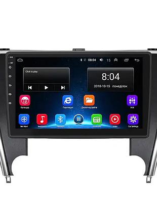 Штатная магнитола lesko для toyota camry (usa) vii (xv50) рестайлинг 2015-2017 экран 10" 2/32gb wi-fi gps base