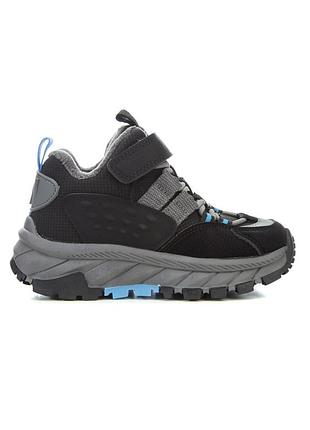 Дитячі черевики 66981 сірі текстиль штучна шкіра active sport comfort