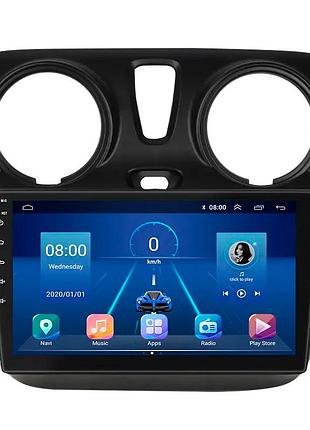 Штатная магнитола lesko для renault sandero ii рестайлинг ver 3 2018-н.в. 9" 4/32gb 4g wi-fi gps top