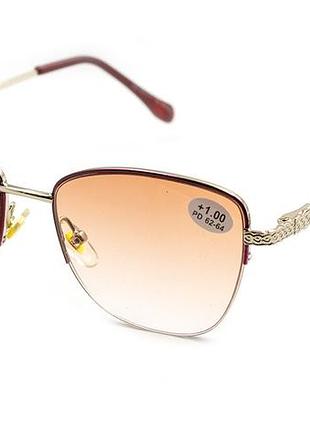 Очки seventy 25531-c3 тонированные в металлической оправе +0,75