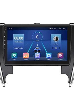 Штатна магнітола lesko для toyota camry (usa) vii (xv50) рестайлінг 2015-2017 10" 6/128gb 4g wi-fi gps top