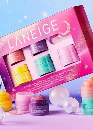 Ночной набор масок для губ laneige midnight minis 5х3 г