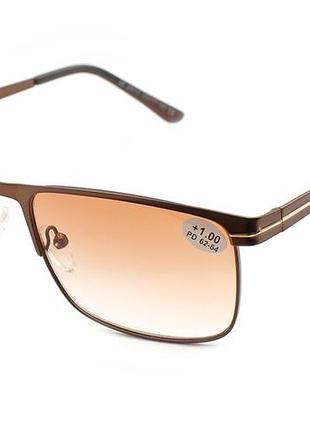 Очки seventy 25513-c2 тонированные в металлической оправе +2,25