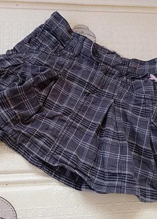 Юбочка в клетку h&amp;m для девочки 2