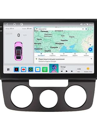 Штатная магнитола lesko для volkswagen golf v manual ac 2003-2008 10" 4/64 qled carplay 4g wi-fi gps 360 prime