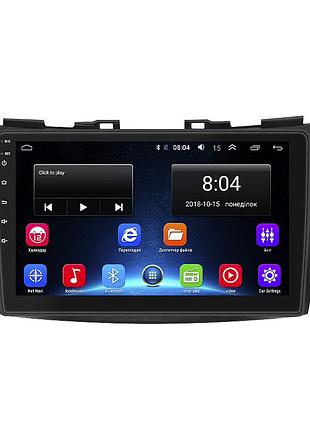 Штатна магнітола lesko для авто suzuki swift iv рестайлінг 2013-2017 екран 9" 2/32gb wi-fi gps base