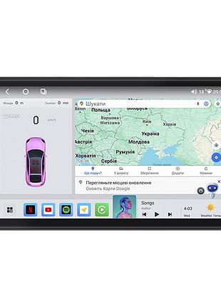 Штатная магнитола lesko для citroen c5 ii 2008-2016 экран 9" 4/64 qled carplay 4g wi-fi gps 360 prime