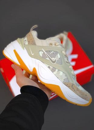 Nike m2k tekno biege/orange 🆕шикарные кроссовки найк🆕купить наложенный платёж