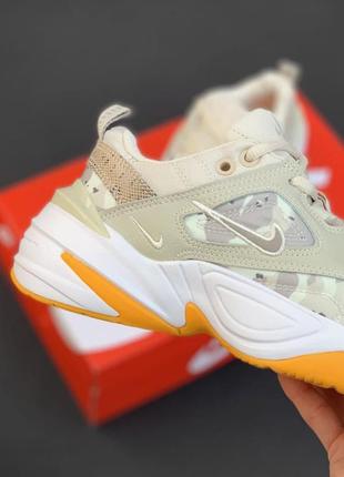 Nike m2k tekno biege/orange 🆕шикарные кроссовки найк🆕купить наложенный платёж5 фото