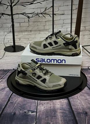 Легкие удобные летние кроссовки salomon techamphibian 5 с легкой сквозной сеточкой