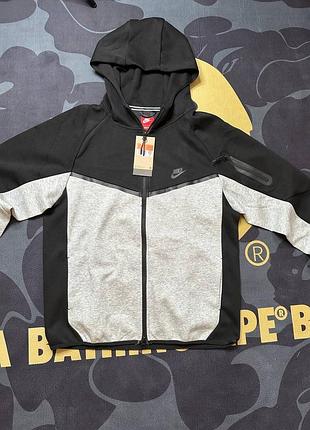 Продам кофту tech fleece сіро чорну розміри в наявності:s,m,l,xl