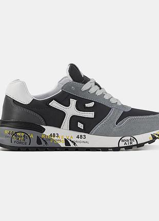 Premiata mick grey white
