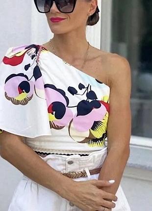 Zara топ блуза р s