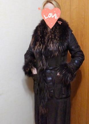 Натуральная дубленка в идеальном состоянии