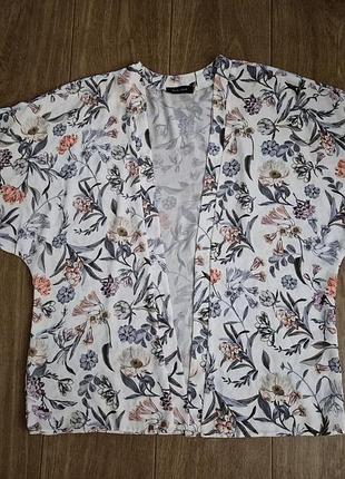 Кардиган накидка кимоно квітковий принт new look