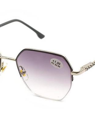 Очки seventy 25501-c1 тонированные в металлической оправе +3,75